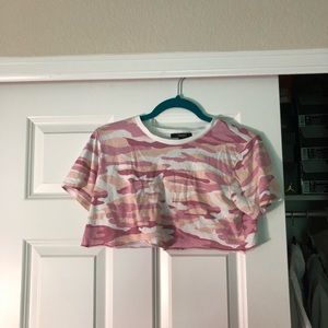 Camo crop top